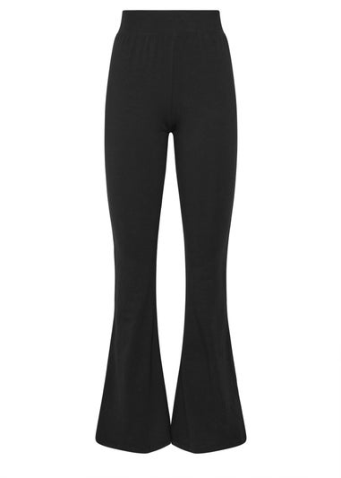 Long Tall Sally Black Striped Kick Flare Leggings