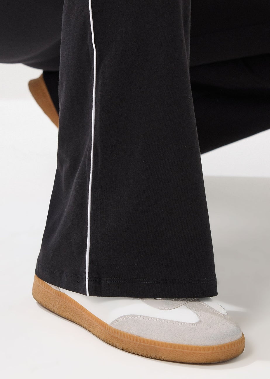 Long Tall Sally Black Striped Kick Flare Leggings