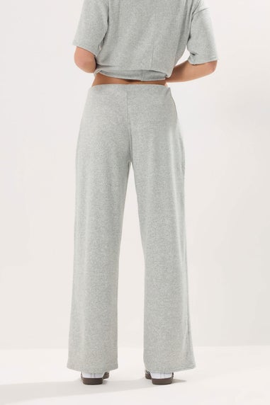 PixieGirl Petite Grey Marl Soft Touch Pintuck Trousers