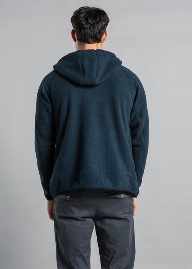 Kensington Eastside Blue Microstriped Fleece Sherpa-Lined Jumper
