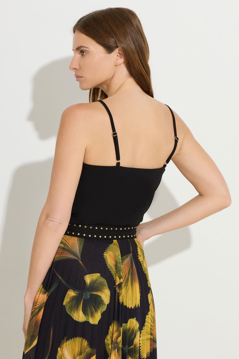 Star By Julien Macdonald Black Stud Detail Lace Cami Top