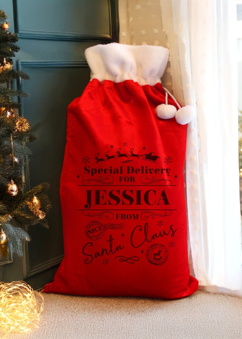 Personalised Memento Company Red Special Delivery Red Sack