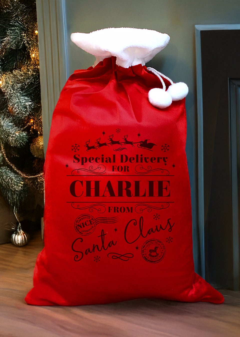 Personalised Memento Company Red Special Delivery Red Sack