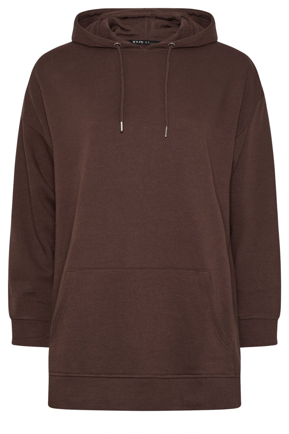 Yours Curve Chocolate Brown Hoodie