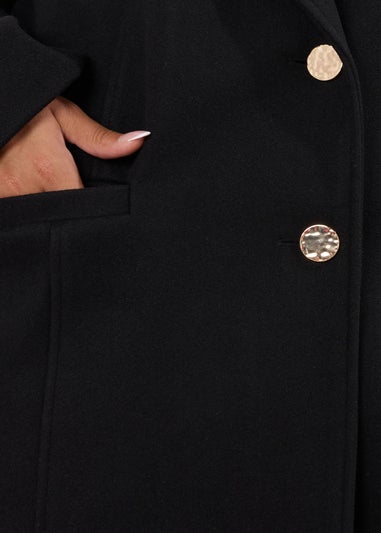 Yours Curve Black Longline Formal Coat