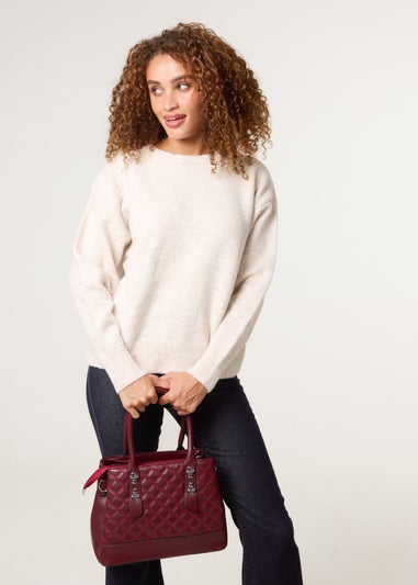 Blue Vanilla Stone Round Neck Jumper