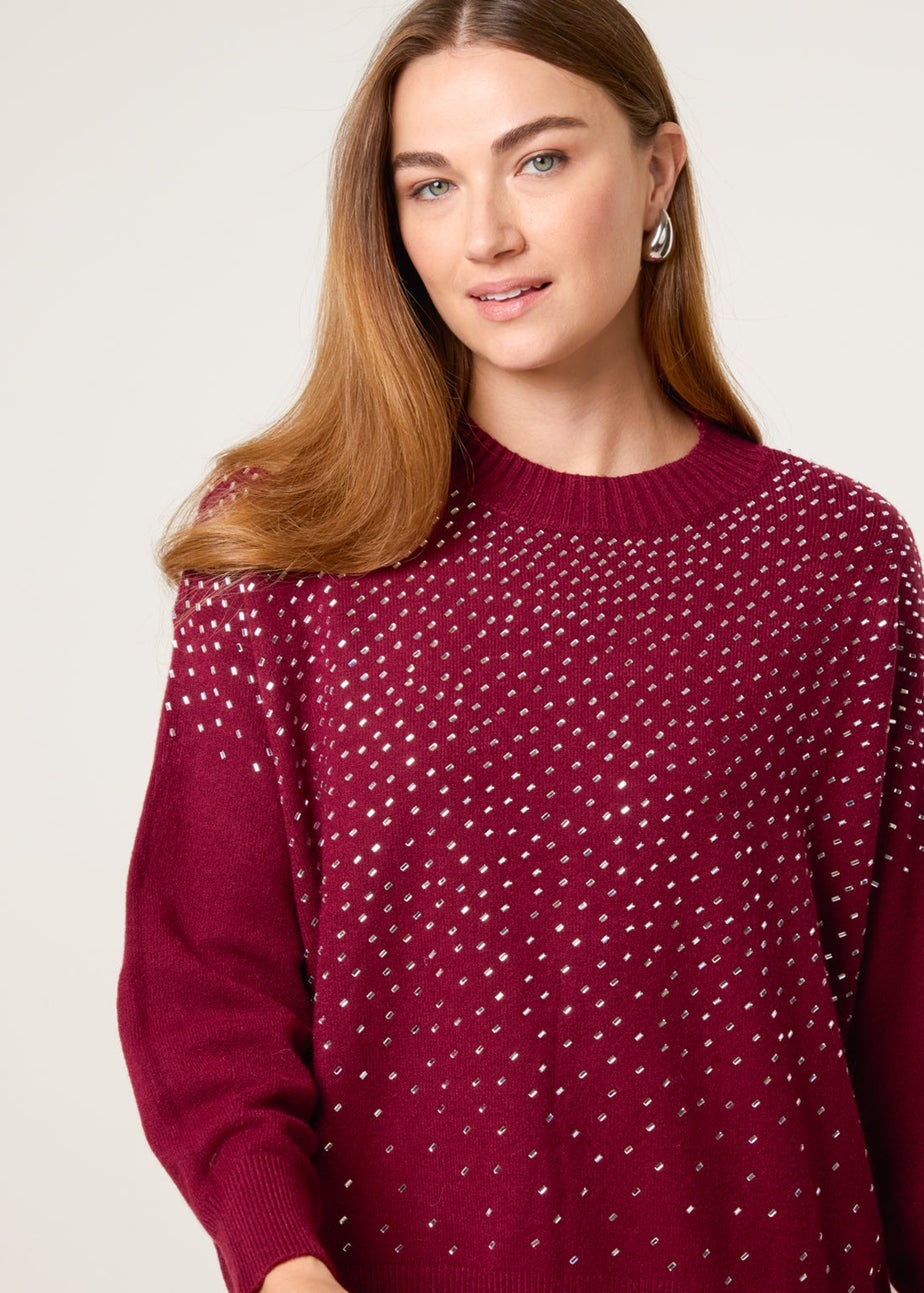 Blue Vanilla Red Diamante Jumper