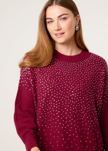 Blue Vanilla Red Diamante Jumper