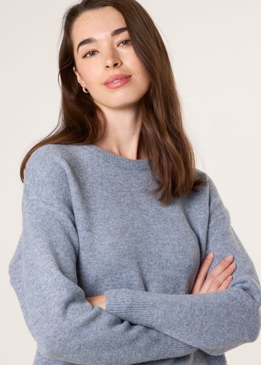 Blue Vanilla Blue Round Neck Jumper