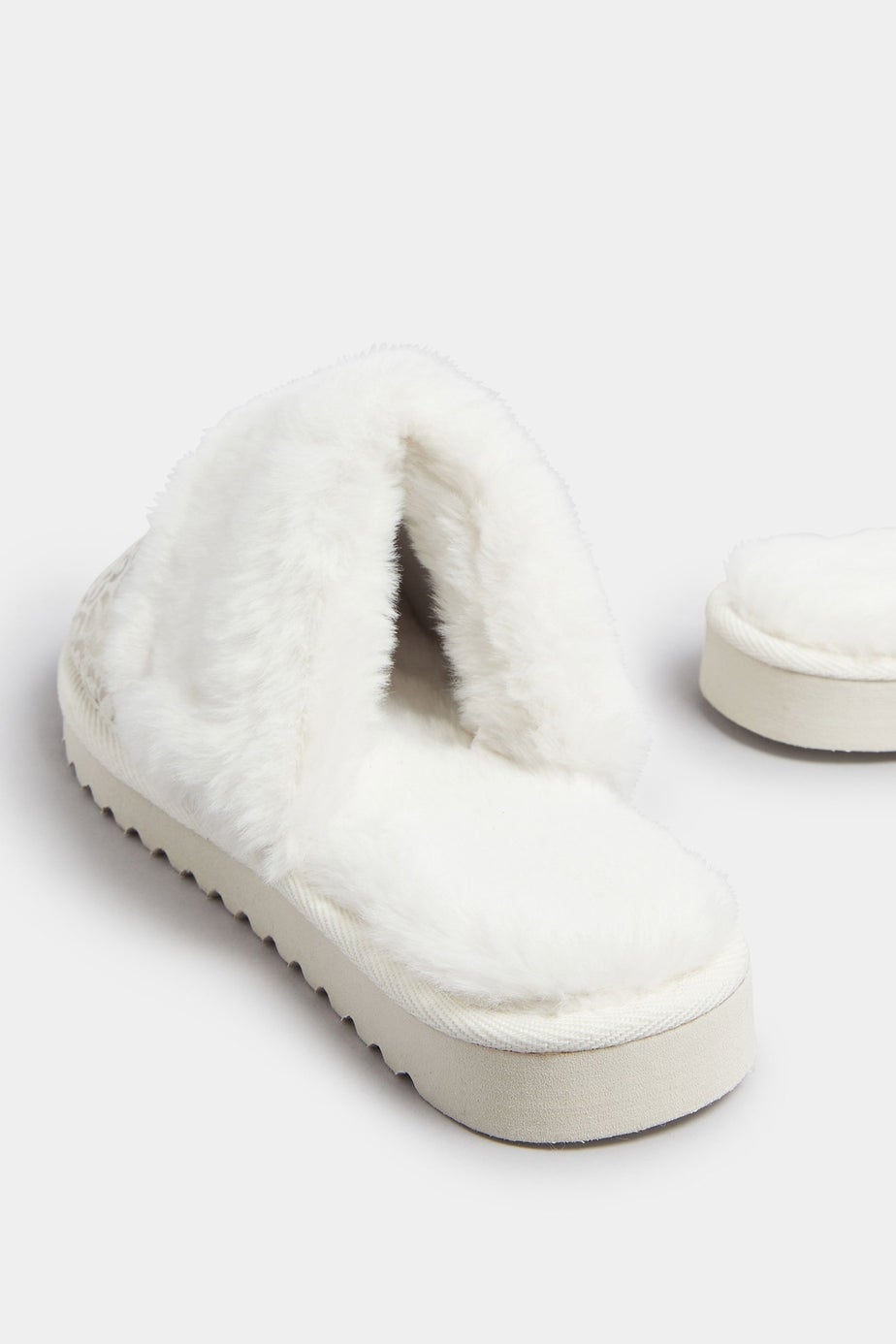 Yours Gold Metallic Leopard Print Slippers