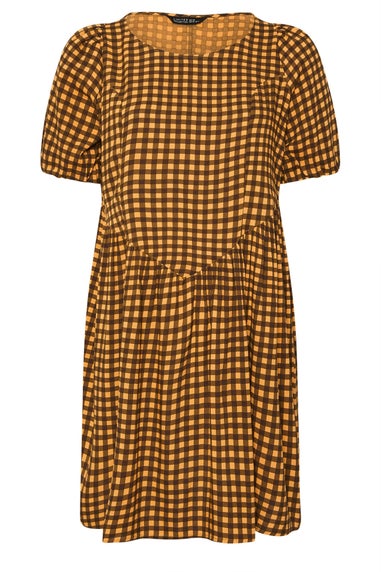 Yours Limited Curve Brown Check Mini Dress