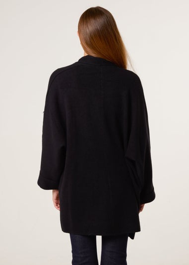 Blue Vanilla Black Heavy Knit Cardigan