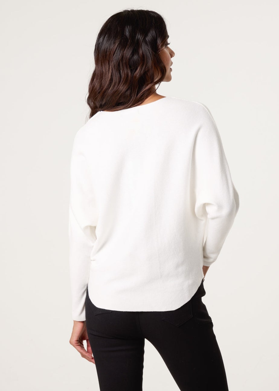 Blue Vanilla Ivory Rhinestone Jumper