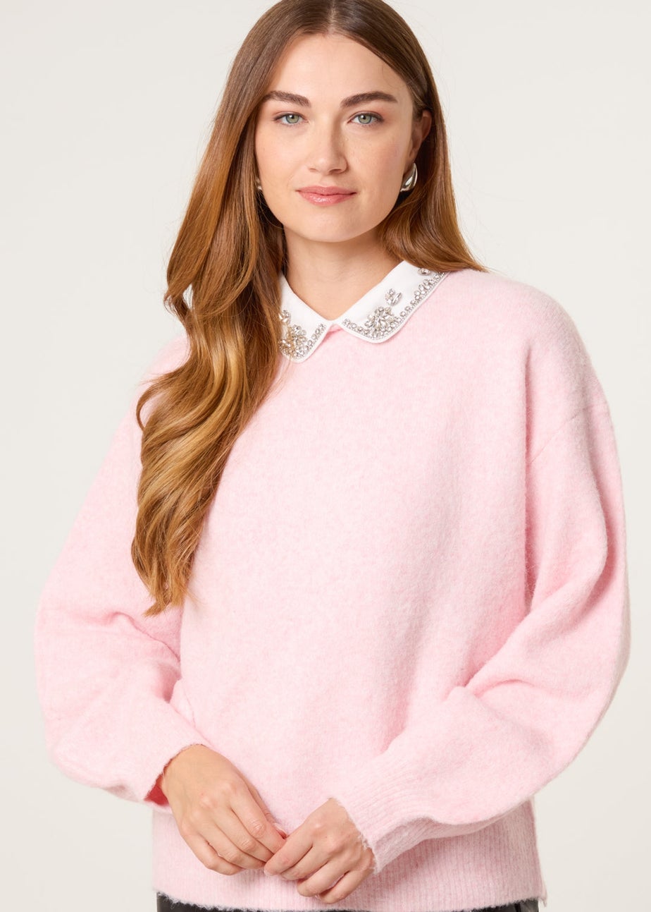 Blue Vanilla Pink Peter Pan Embellished Jumper