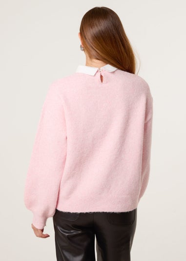 Blue Vanilla Pink Peter Pan Embellished Jumper