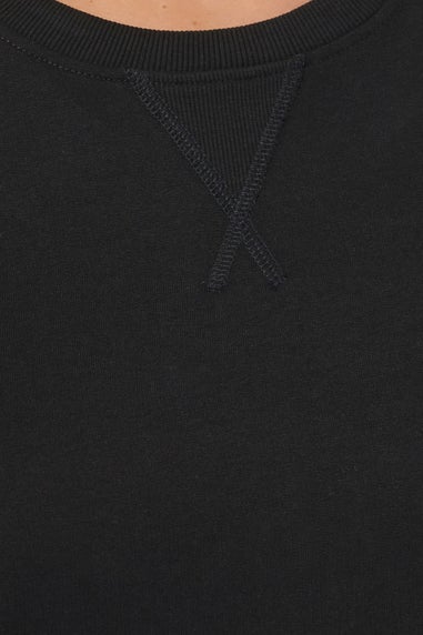 Yours Curve Black Heavyweight Throw On Dress