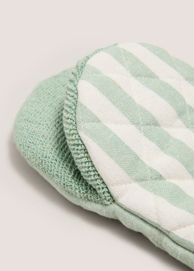 Green Striped Mini Mitts