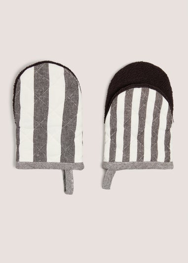 Brown Striped Mini Mitts