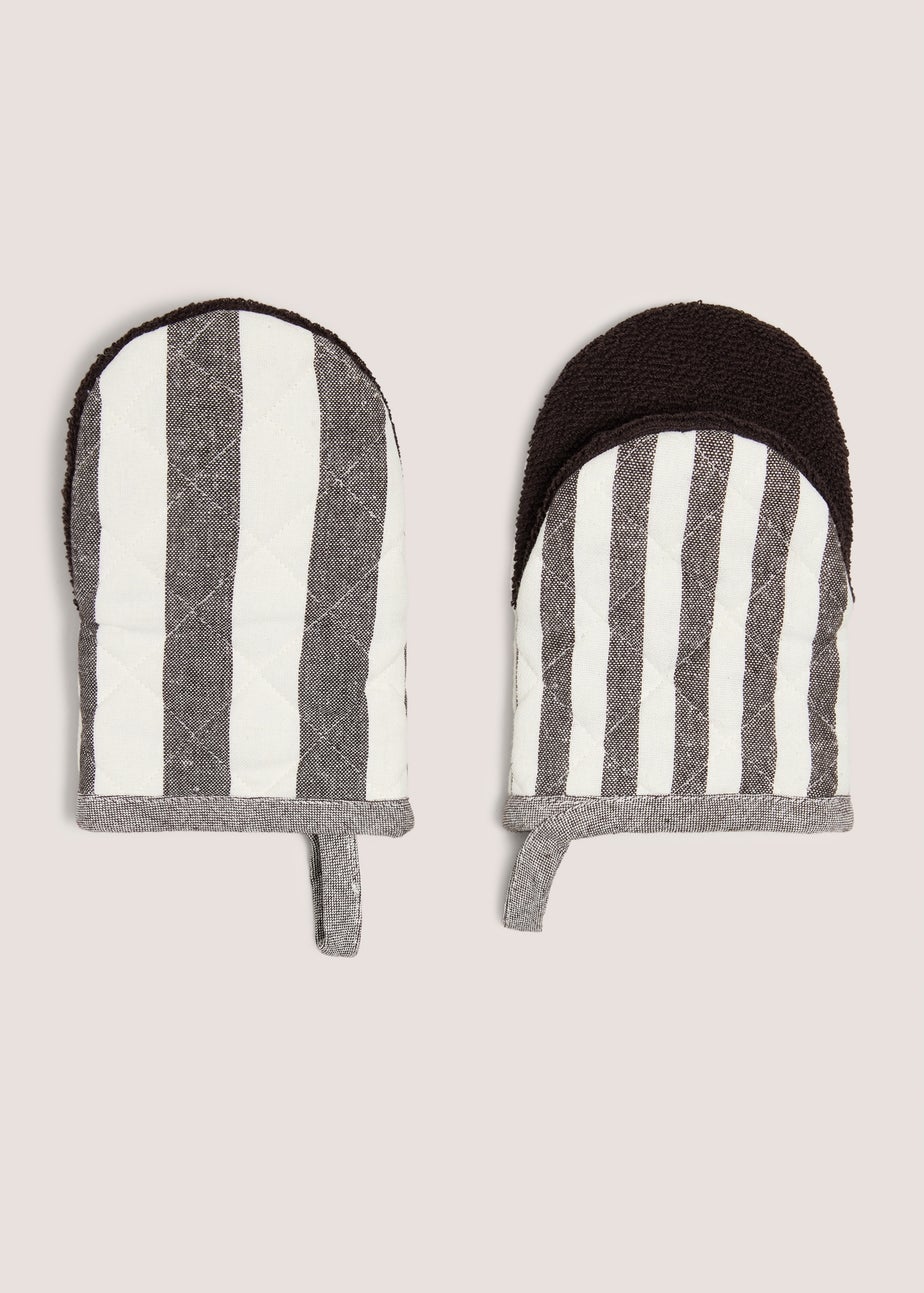Brown Striped Mini Mitts