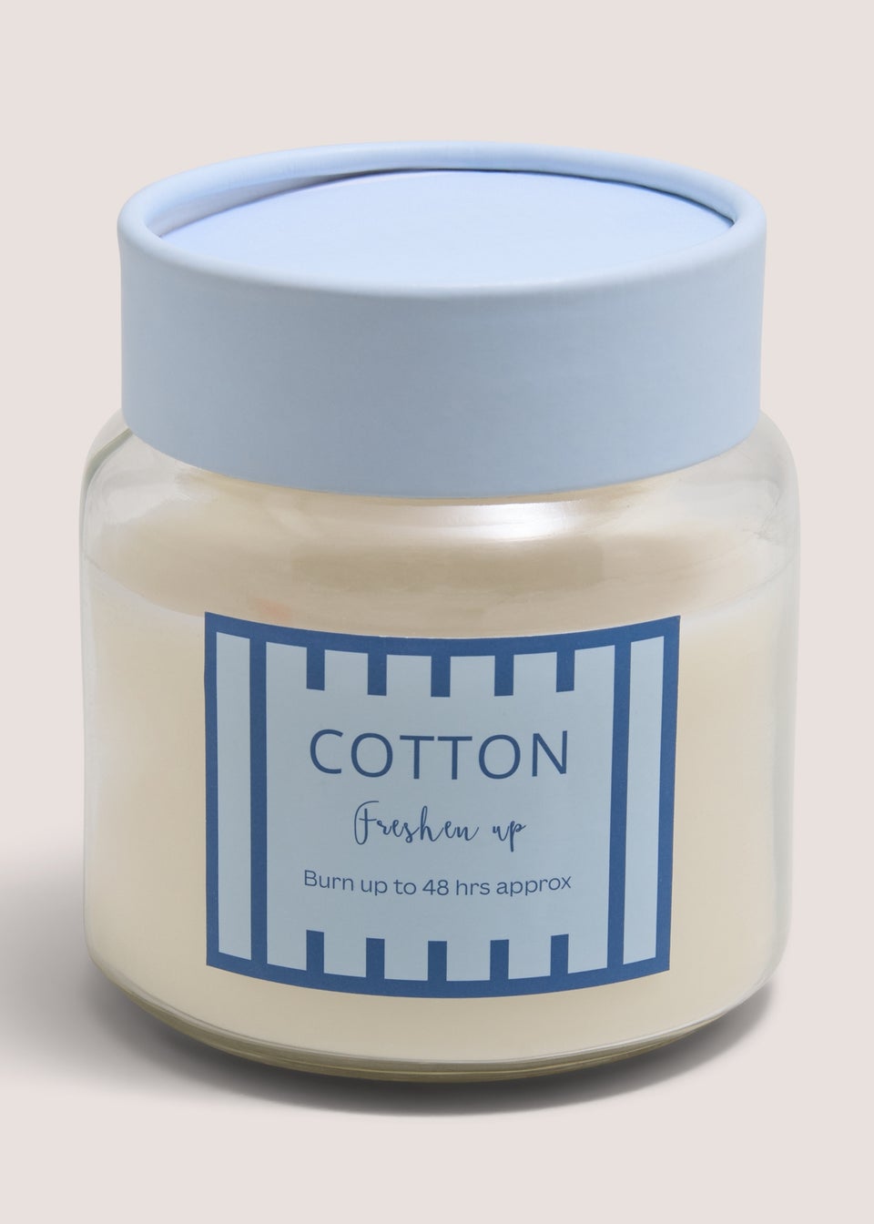 Cotton Stripe Candle Jar