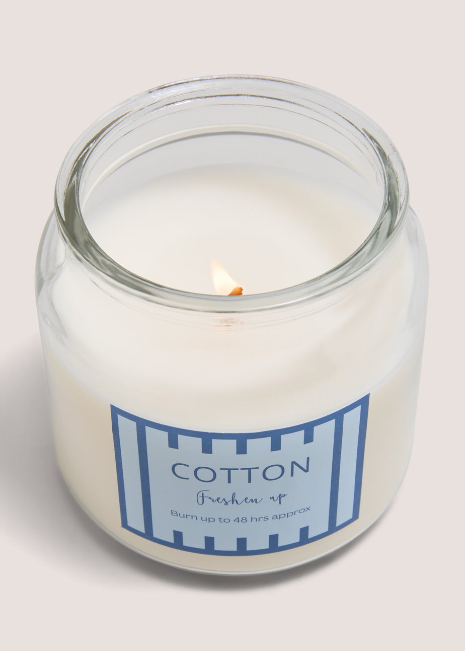 Cotton Stripe Candle Jar