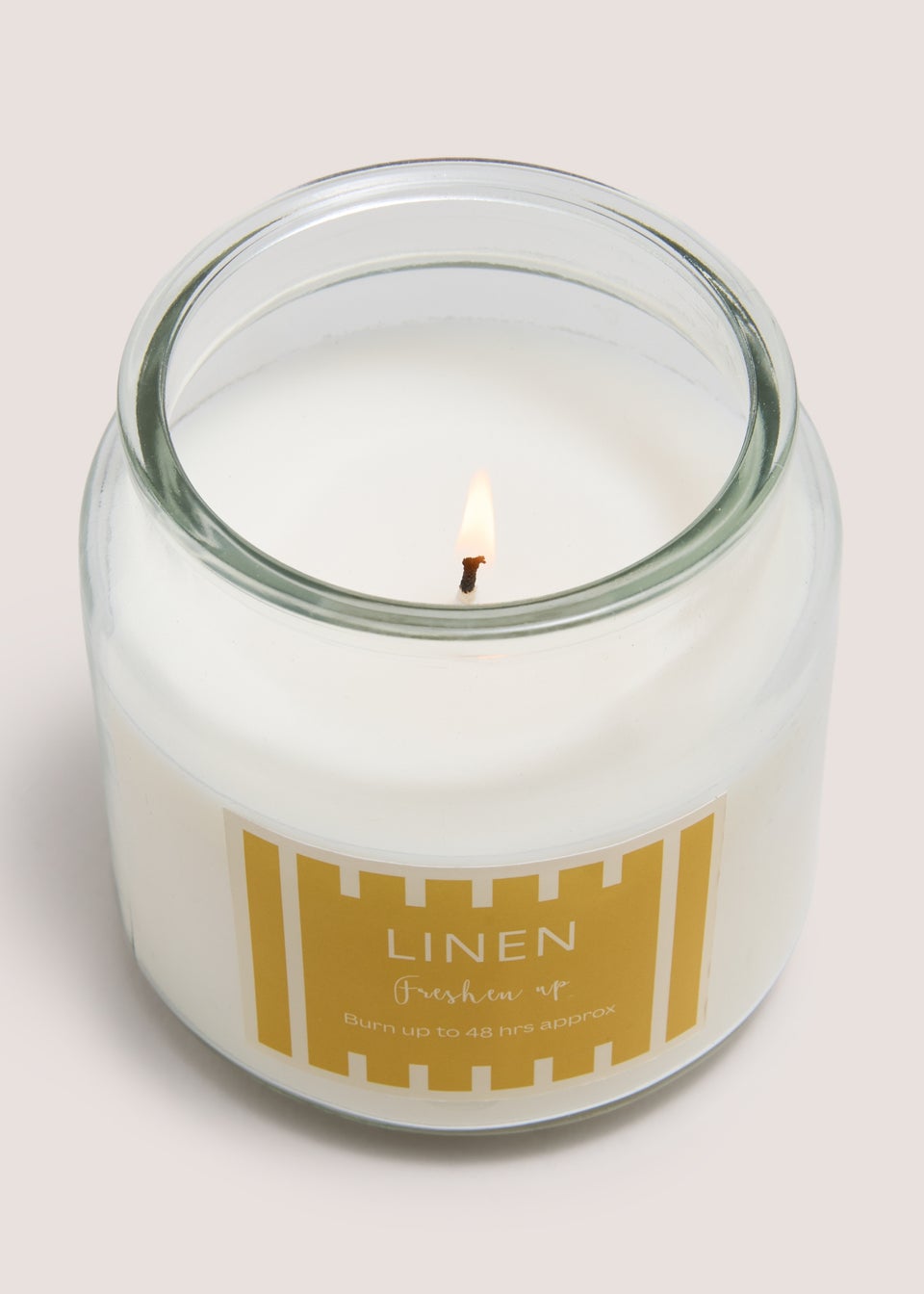 Linen Stripe Candle Jar