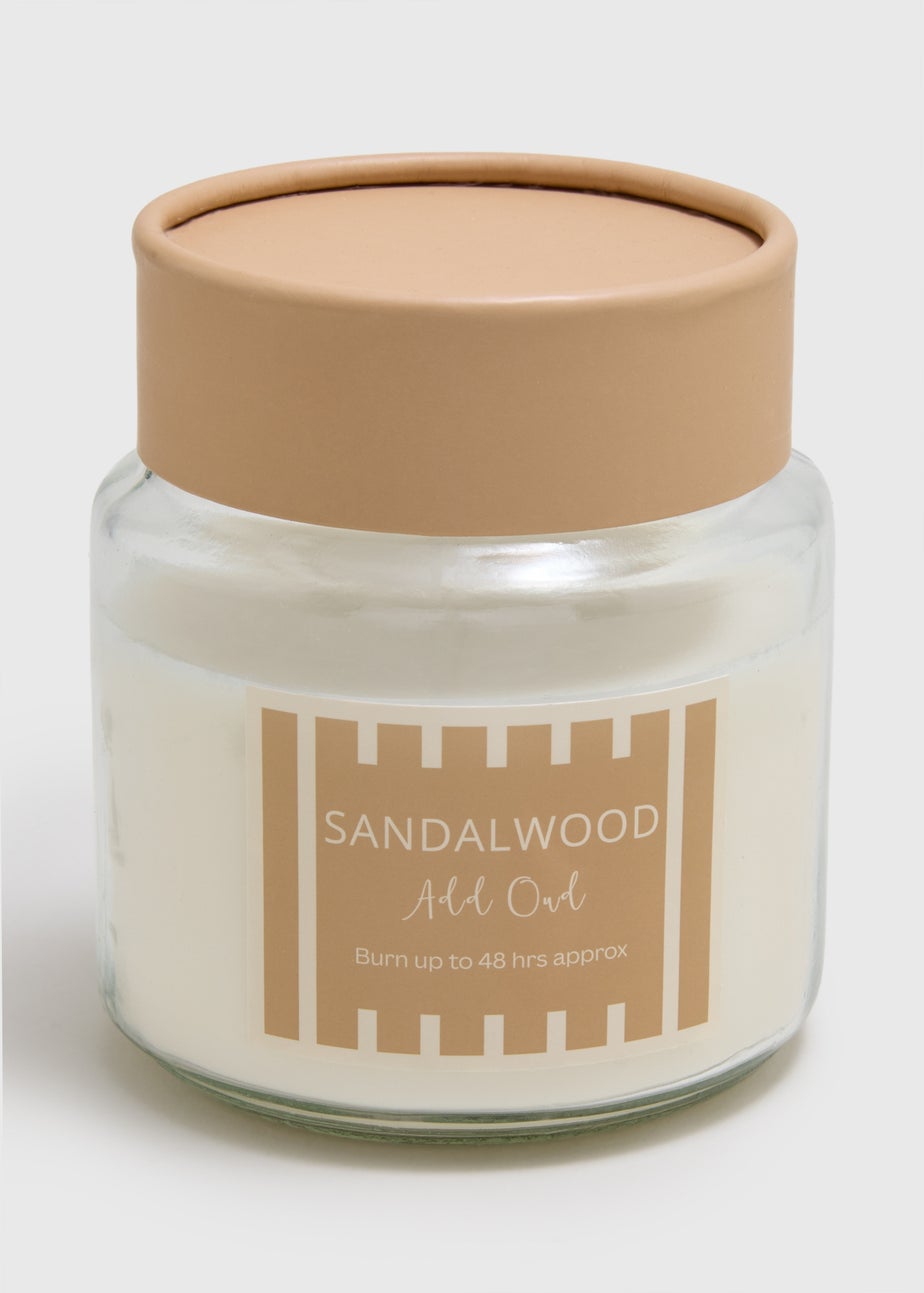 Sandalwood Stripe Candle Jar