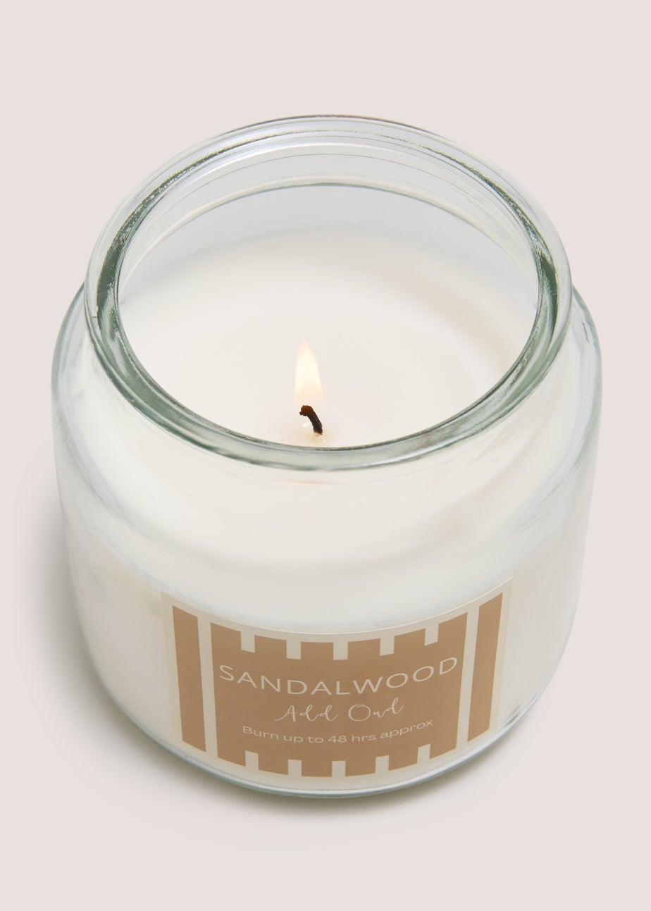 Sandalwood Stripe Candle Jar