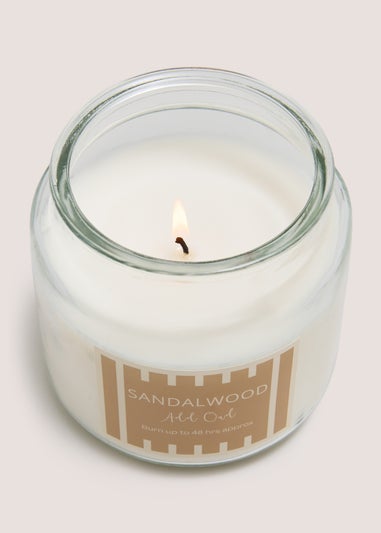 Sandalwood Stripe Candle Jar