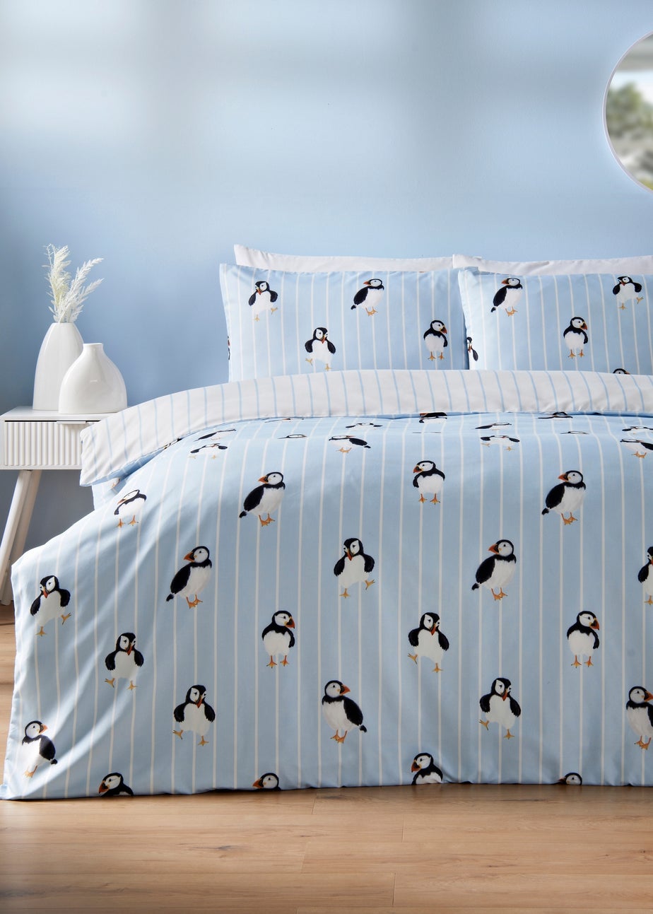 Blue Puffin Duvet Set