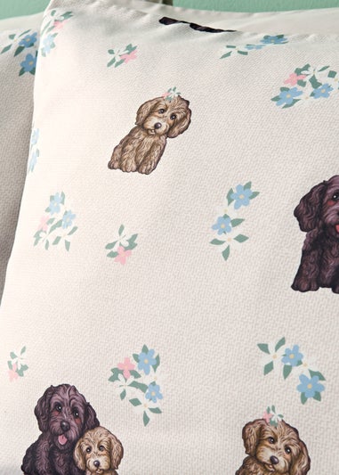 Multicolour Floral Cockapoo Duvet Set