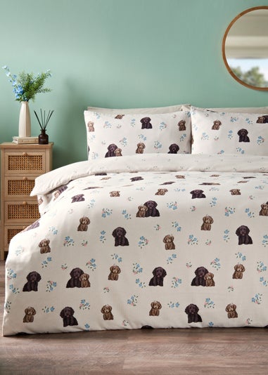 Multicolour Floral Cockapoo Duvet Set