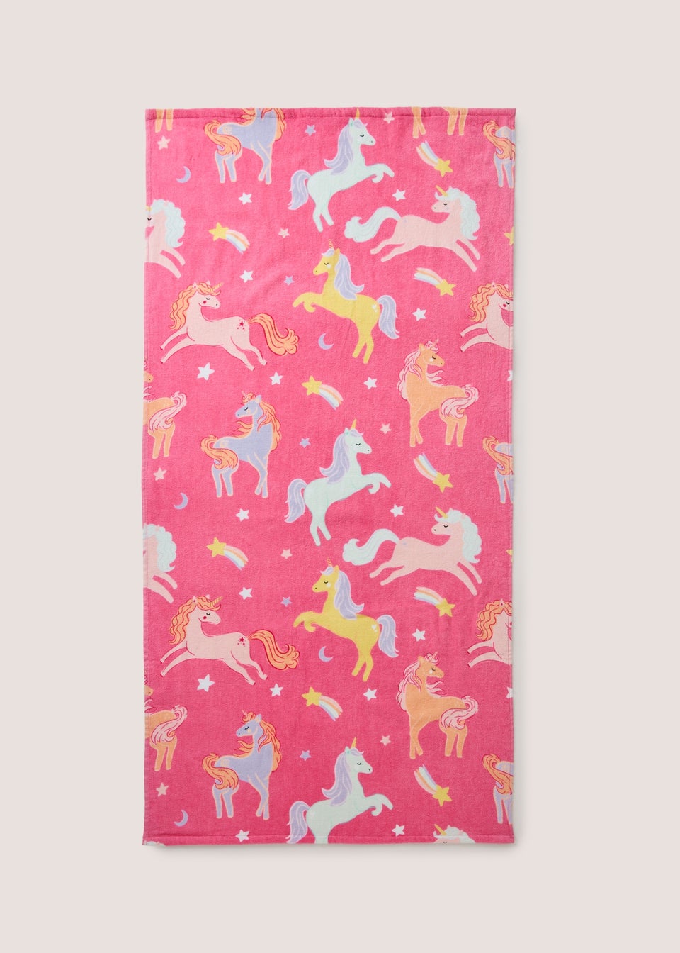 Kids Pink Unicorn Beach Towel