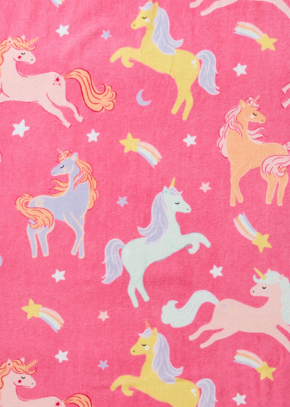 Kids Pink Unicorn Beach Towel