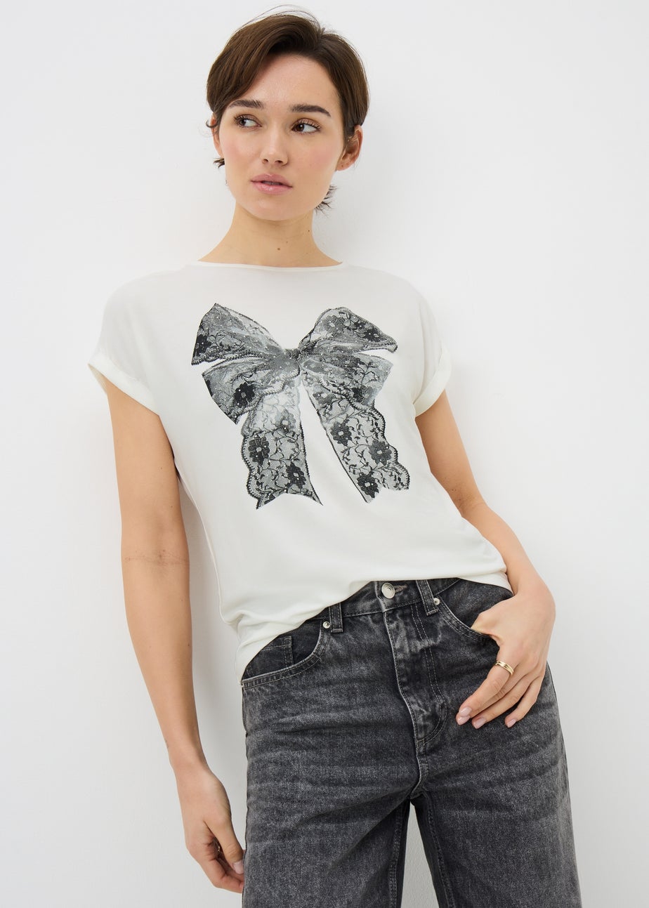 White Bow T-Shirt