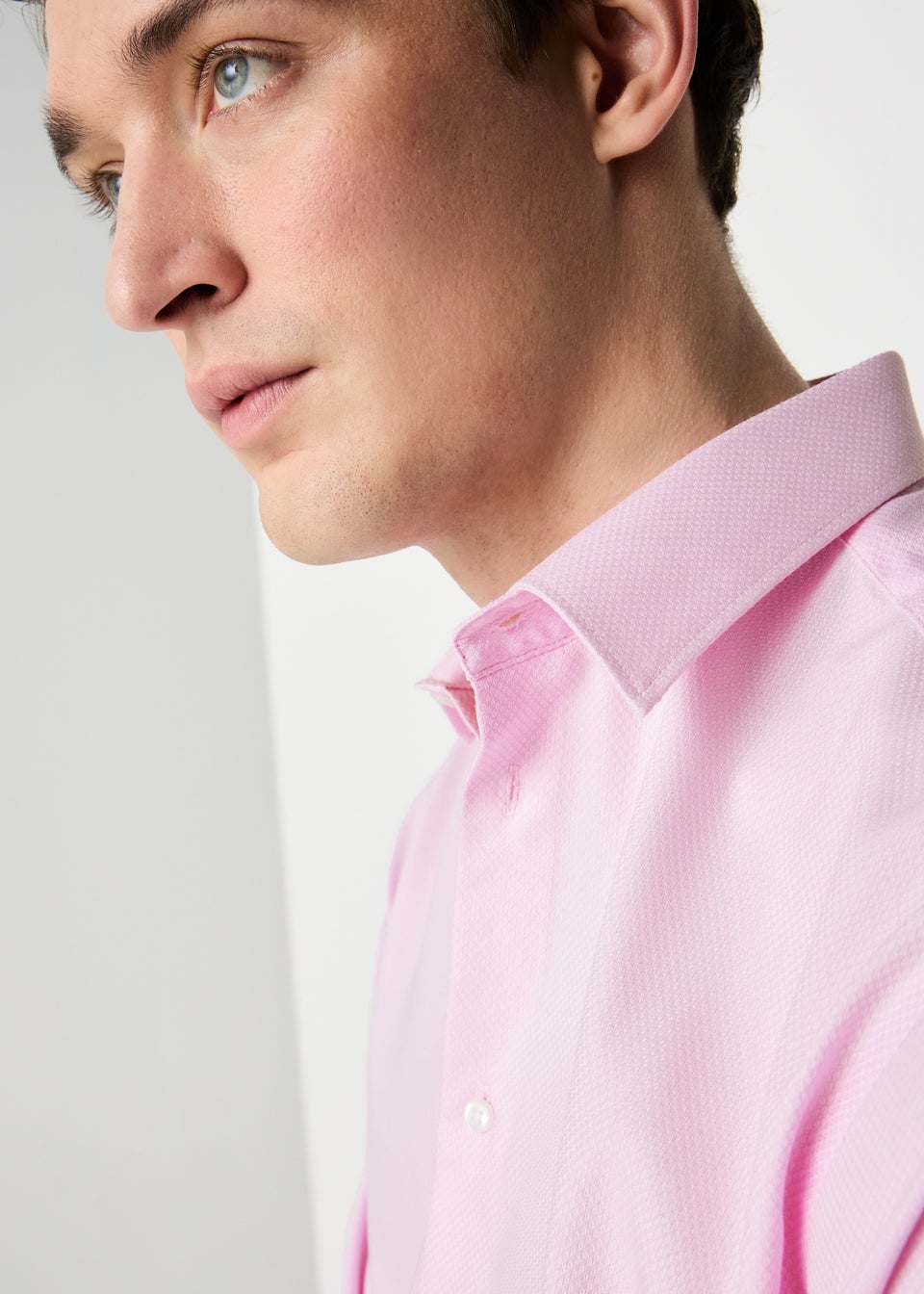 Taylor & Wright Pink Textured Regular Fit Shirt