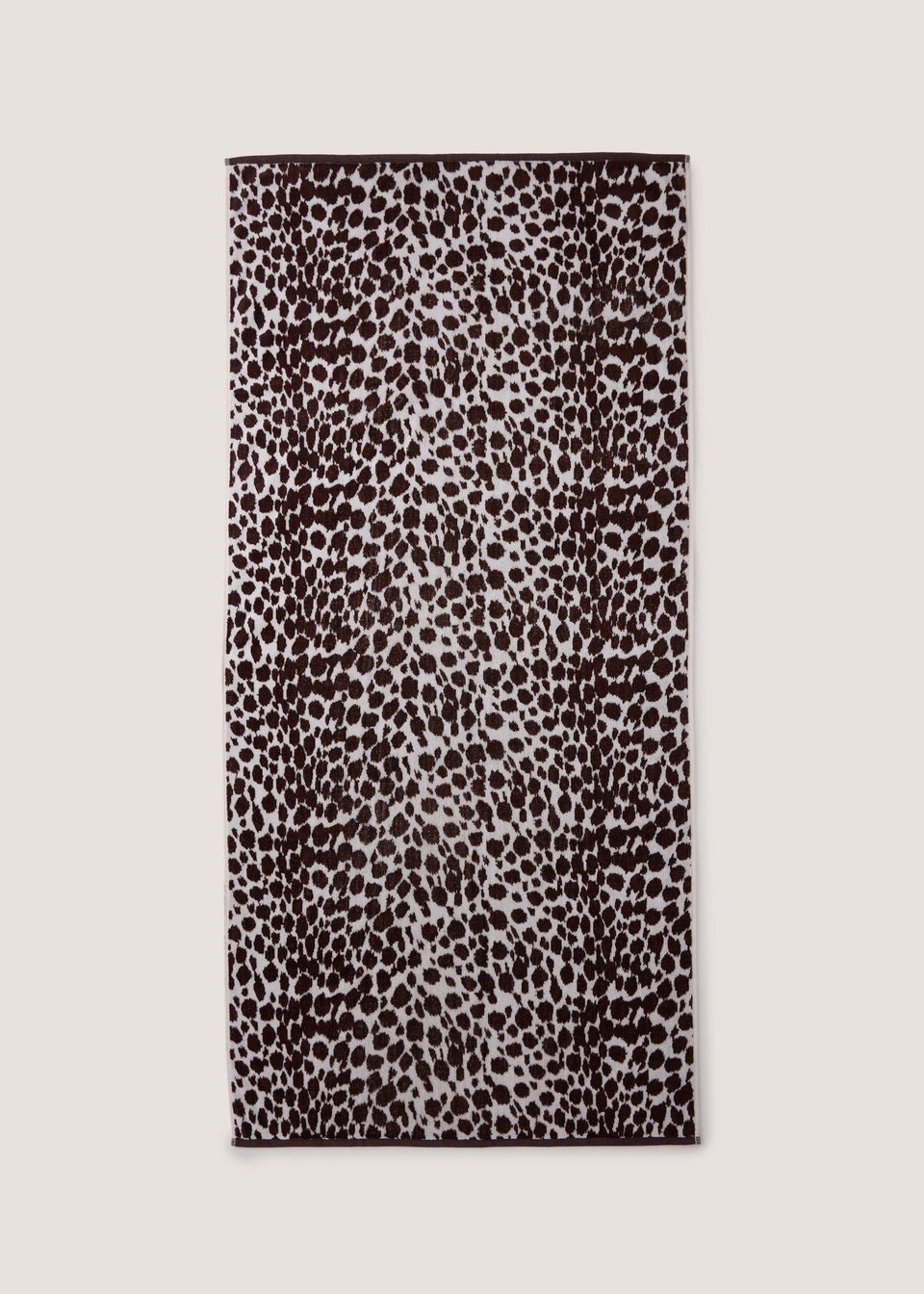 Brown Leopard Jacquard Beach Towel