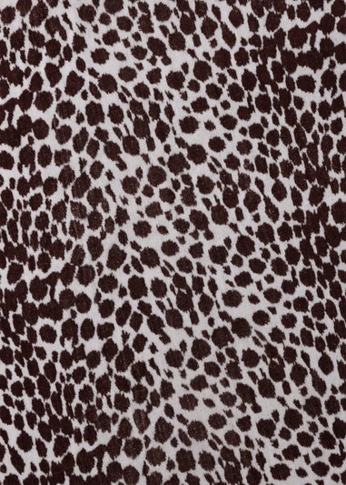 Brown Leopard Jacquard Beach Towel