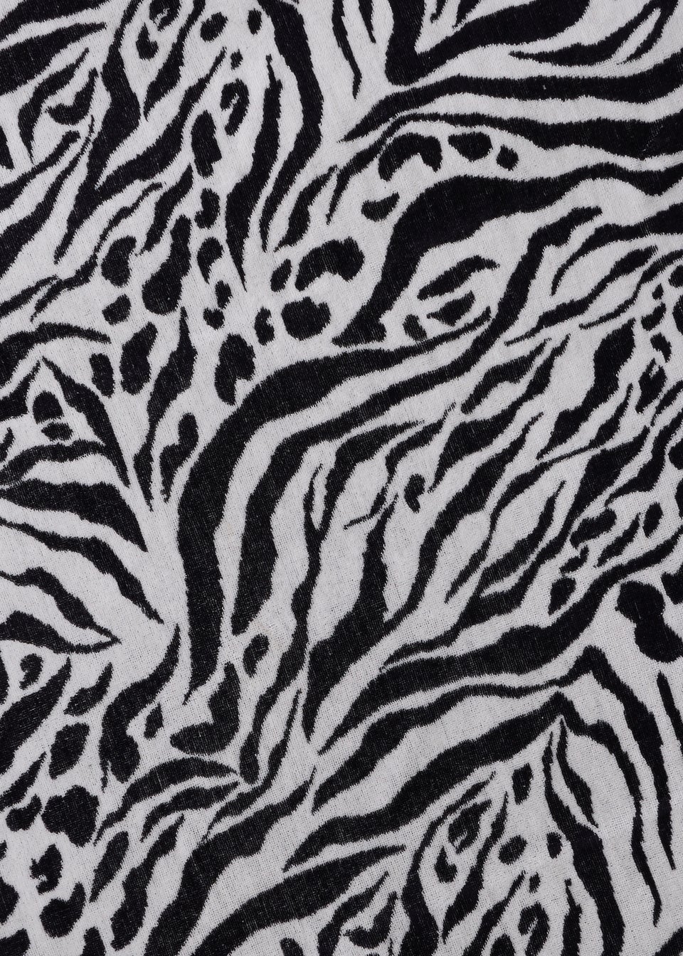 Black Zebra Jacquard Beach Towel