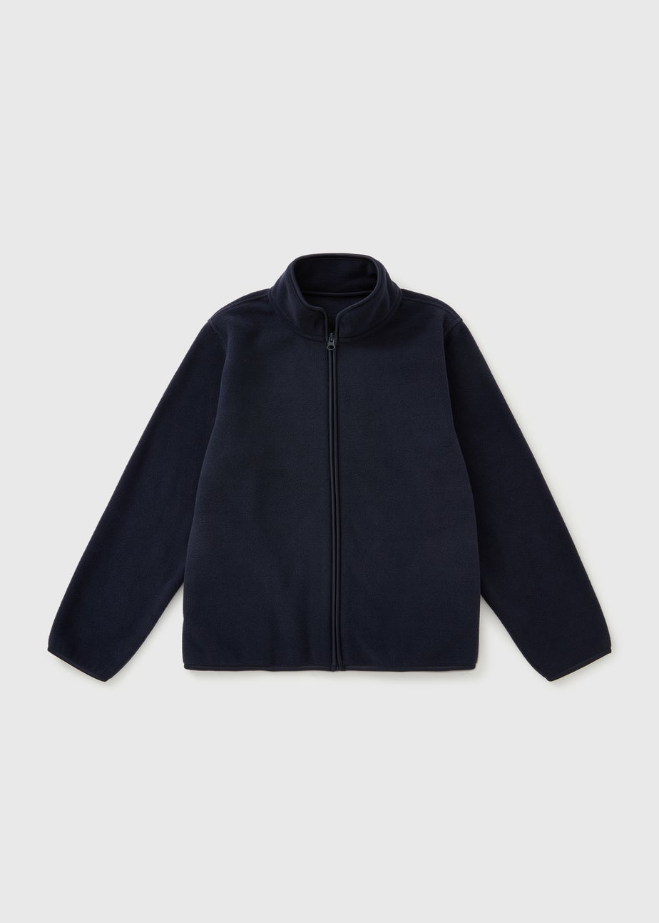 Boys Navy Zip Fleece (4-13yrs)
