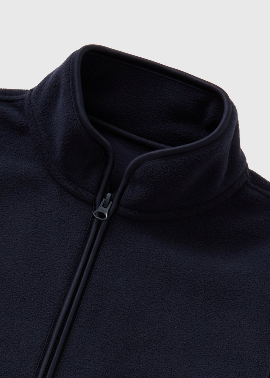 Boys Navy Zip Fleece (4-13yrs)