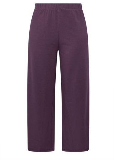 Yours Curve Purple Wide Leg Leggings
