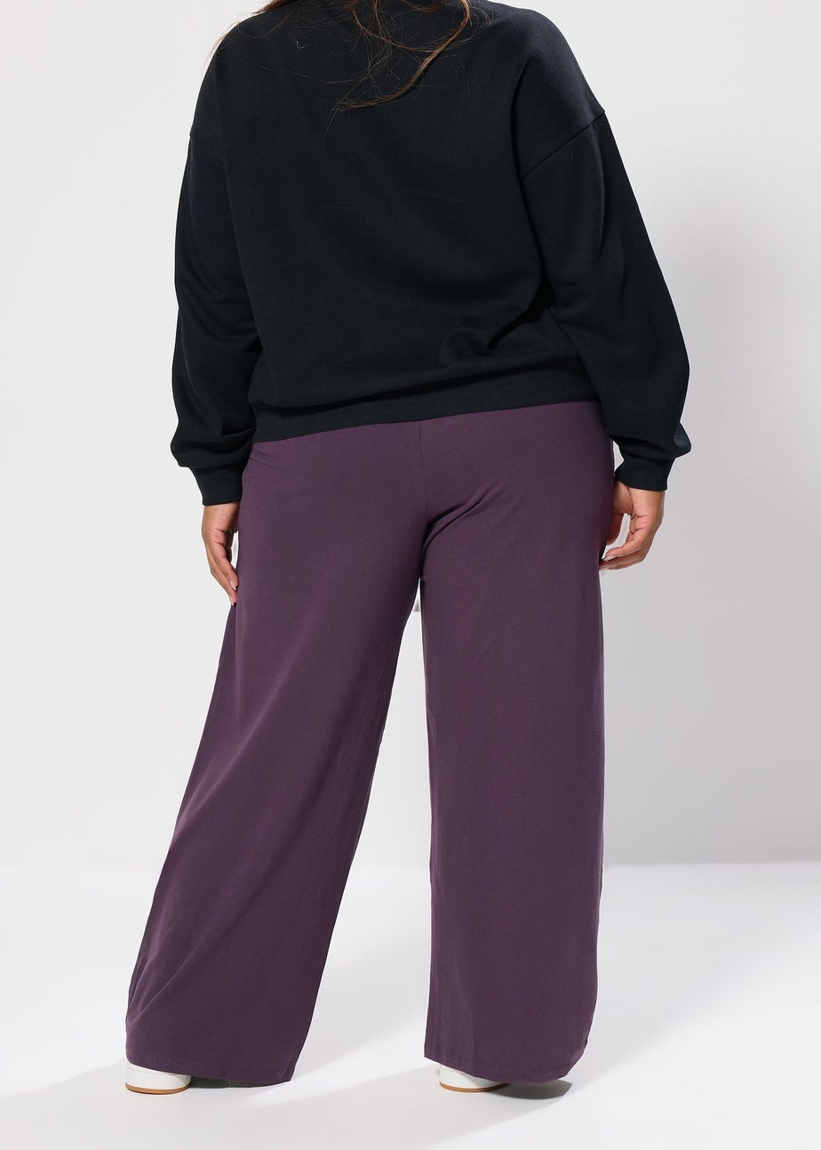 Yours Curve Purple Wide Leg Leggings