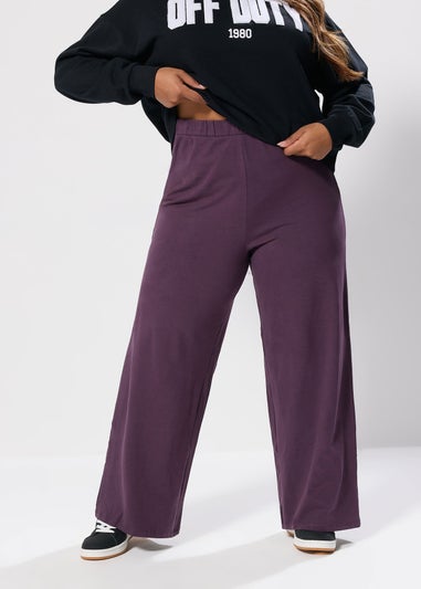 Yours Curve Purple Wide Leg Leggings