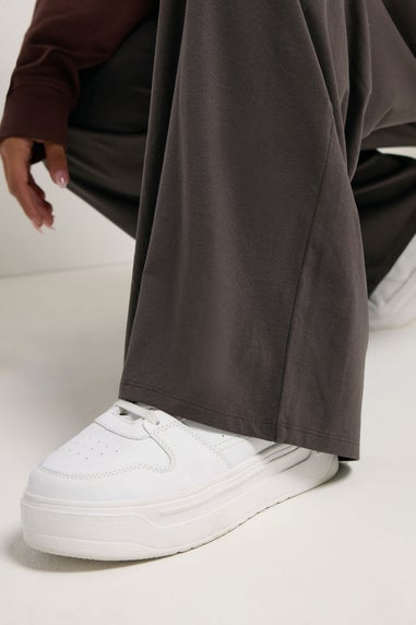 Yours Curve Brown Wide Leg Leggings