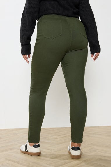 Yours Curve Green GRACE Jeggings