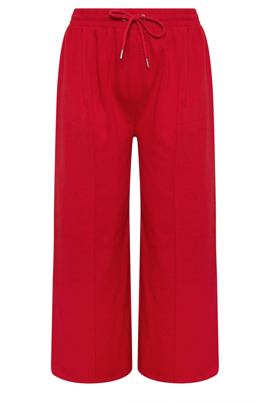 Yours Curve Red Wide Leg Joggers