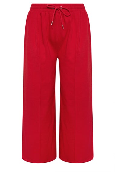 Yours Curve Red Wide Leg Joggers