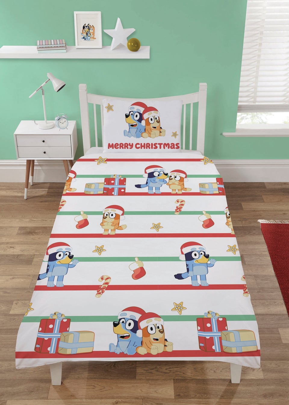 Bluey Christmas White Duvet Set