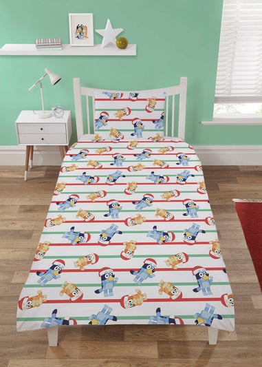 Bluey Christmas White Duvet Set